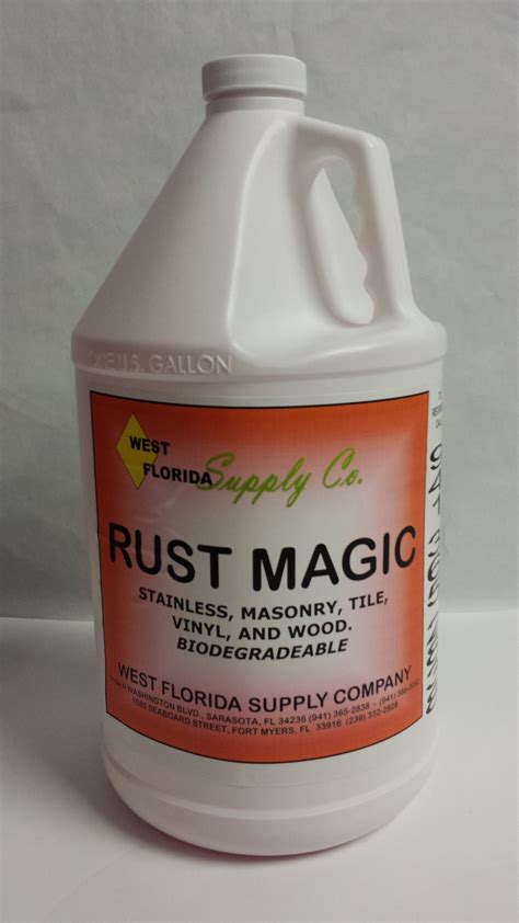 Rust magic rust stain remiver